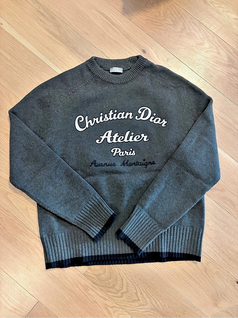 Dior Atelier Paris sweater Crewneck Sweater Gray XL